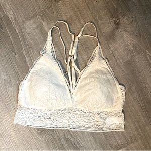 White Lace Razorback Bralette